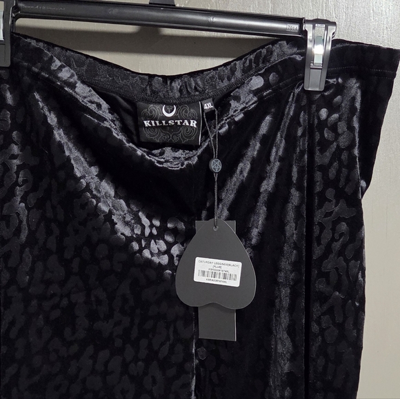 Killstar Caturday Velvet Leggings 4XL NWT - Picture 5 of 5